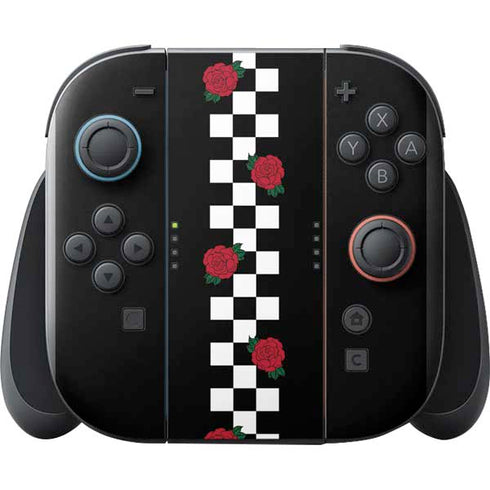 Rose Checkerboard Nintendo Switch 2 (2025) with Joy-Con Skin